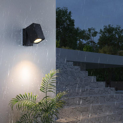 Modern Outdoor Waterproof Square Spotlight Adjustable Angle LED Garden Wall Sconce Lamp | Kalsten