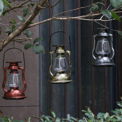 Solar Retro Kerosene Lamp Horse Lantern LED Outdoor Garden Patio Decoration Portable Flame Candlelight | Karnz