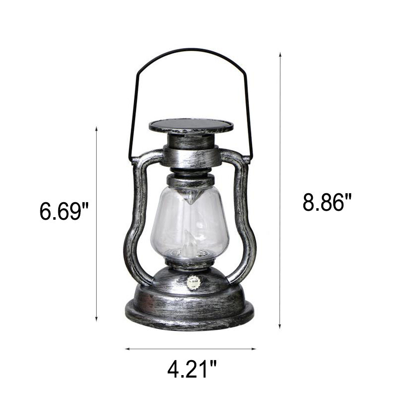 Solar Retro Kerosene Lamp Horse Lamp LED Outdoor Garden Patio Decoration Portable Flame Candle Light | Bowlift