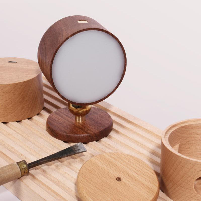 Skanto | Simple Wood USB Rechargeable Touch Magnet LED Night Light Wall Lamp