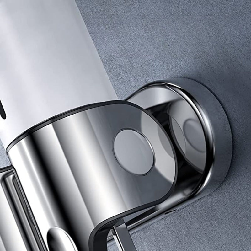 Wall-Mounted Stainless Steel Soap Holder and Dispenser for Bathroom Shower Soap Pump