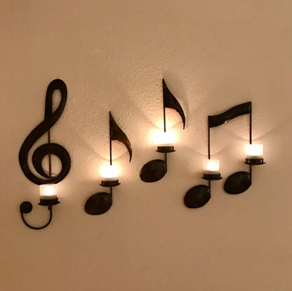 Skanto | Musical Note Candlestick Holder
