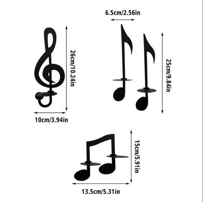 Skanto | Musical Note Candlestick Holder