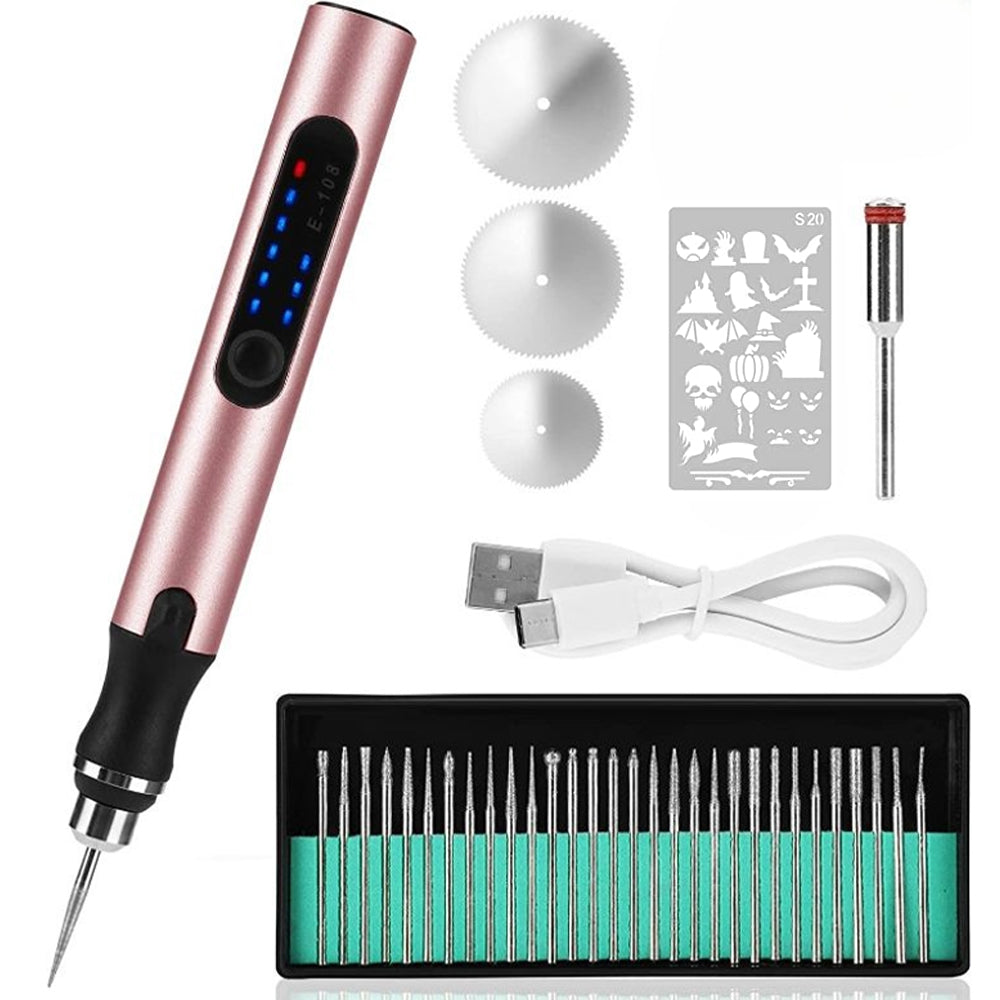 Skanto | USB Rechargeable Engraver Pen | Precise and Quiet | Metal, Adjustable Speed