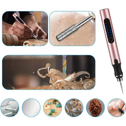 Skanto | USB Rechargeable Engraver Pen | Precise and Quiet | Metal, Adjustable Speed