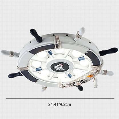 BowLift | NautiGlow Children's Room LED Ceiling Lamp | Sailboat Design | Cartoon Style | Ambient Lighting
