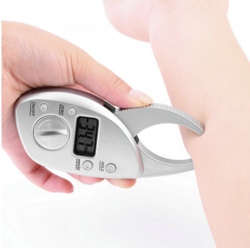 BowLift | Digital body fat meter, skinfold meter, LCD display, analyzer, measuring tape, slimming scale, weight loss, non-slip handle