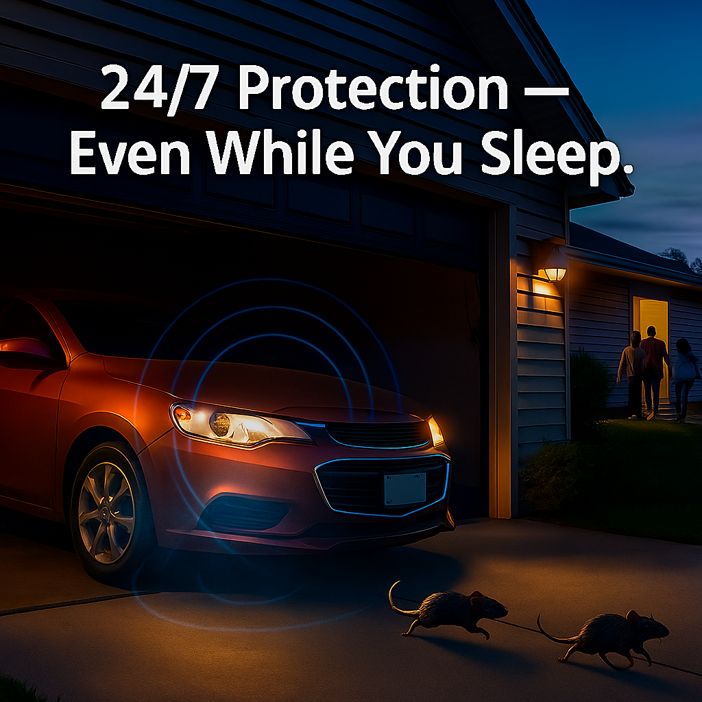 BowLift | Ultrasonic Car Mice Repeller | Portable. Self-Powered & Effective for Vehicle Protection Against Rodents