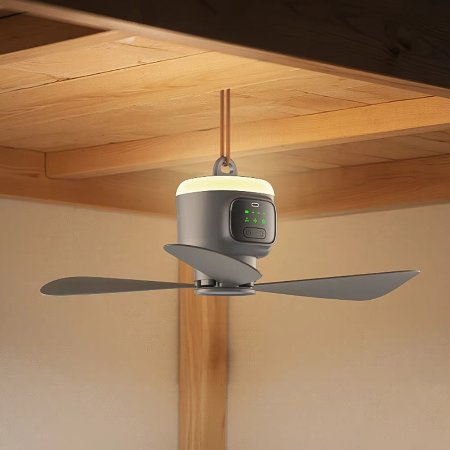 BowLift | Ultimate Outdoor 12000mAh Rechargeable Ceiling Fan with LED Light