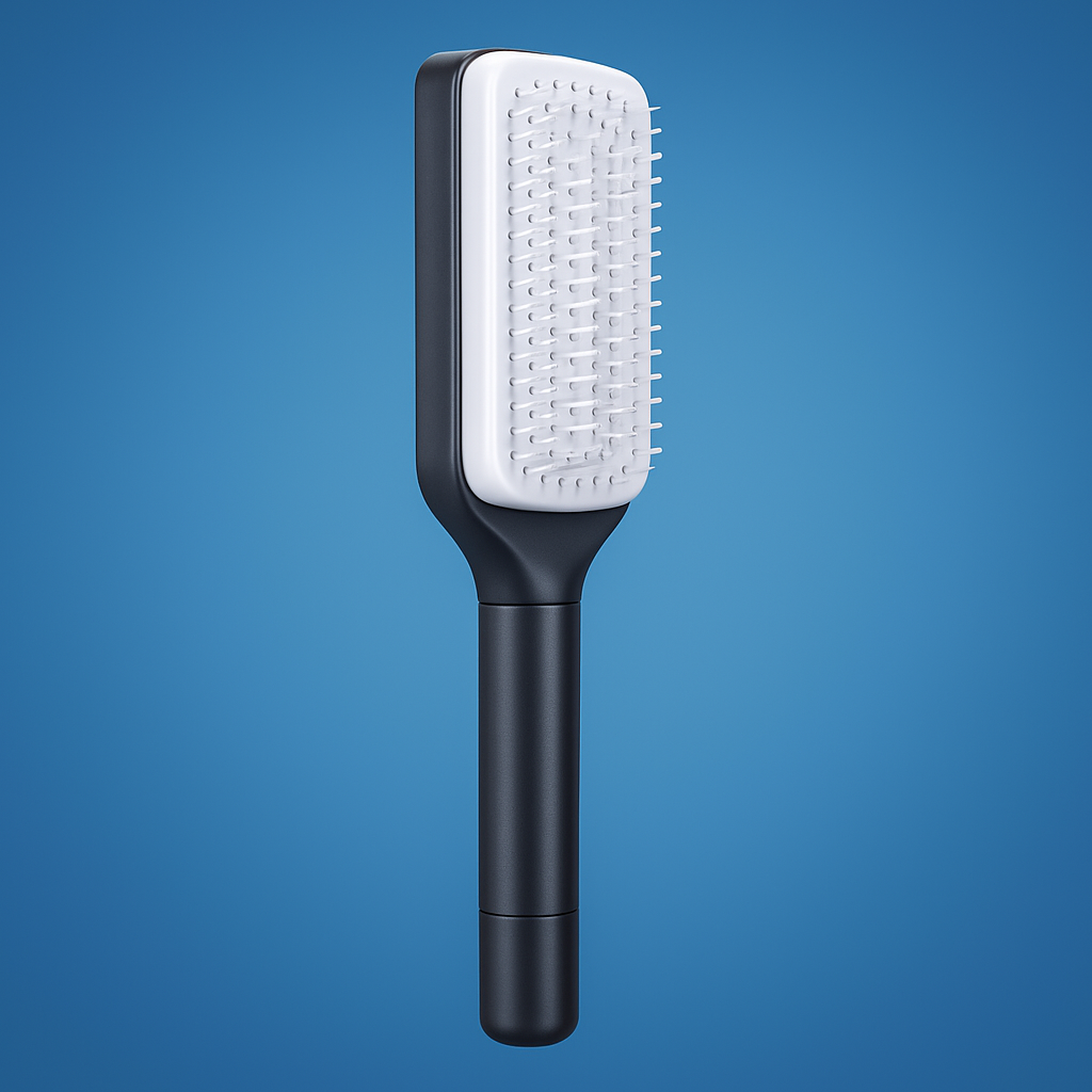 Cleaning Hairbrush – Gentle Detangle – Retractable Bristle Design – For All Hair Types & Busy Mornings Bowlift