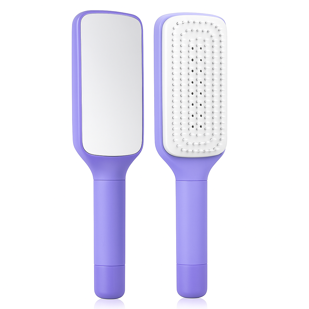 Cleaning Hairbrush – Gentle Detangle – Retractable Bristle Design – For All Hair Types & Busy Mornings Bowlift