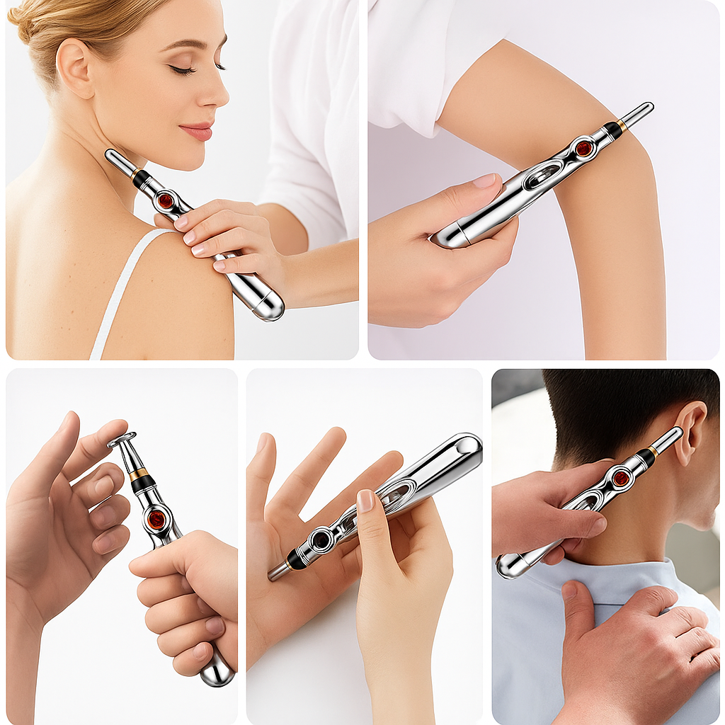 Drug-Free Massage Therapy – Multi-Head Design – Stress and Muscular Recovery Skanto