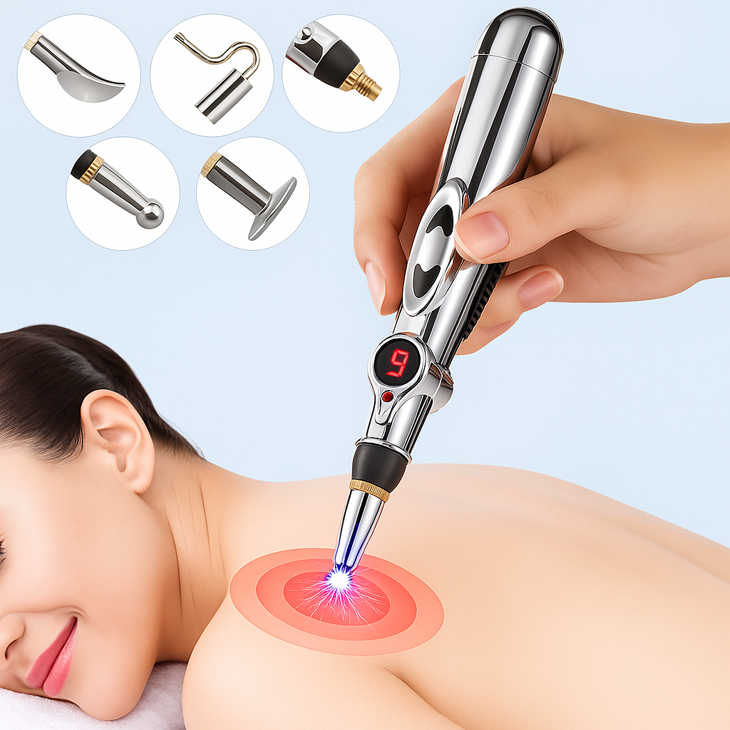 Drug-Free Massage Therapy – Multi-Head Design – Stress and Muscular Recovery Skanto