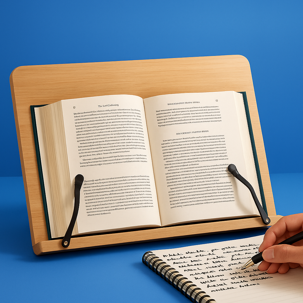 Foldable adjustable – Sturdy wooden frame – Cookbooks, tablets, and hands-free reading Karnz