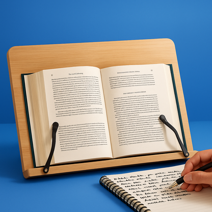 Foldable adjustable – Sturdy wooden frame – Cookbooks, tablets, and hands-free reading Karnz