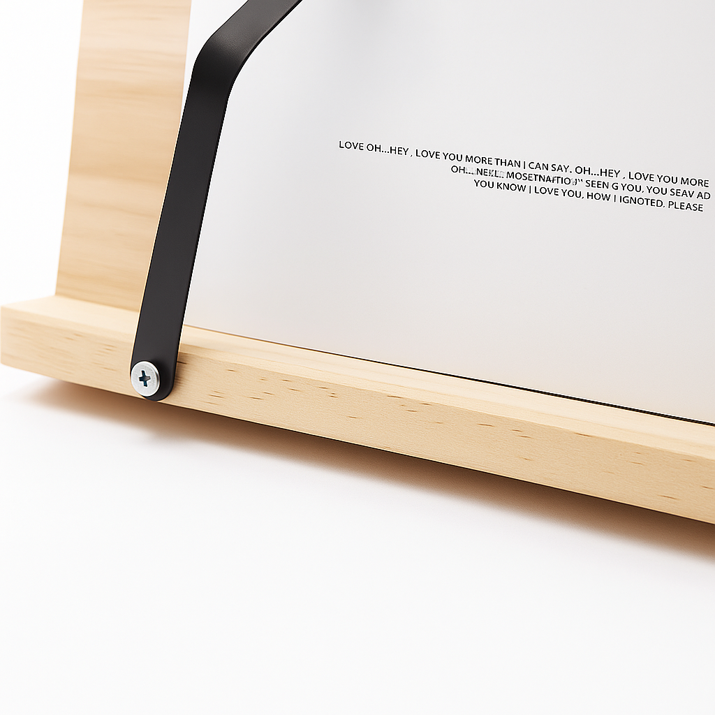 Foldable adjustable – Stable wooden frame – Cookbooks Tablets and hands-free reading Brehn