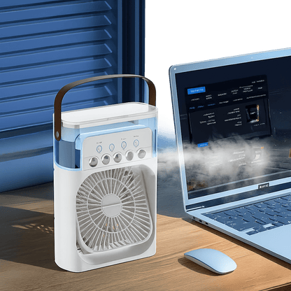 Portable Quiet 3-in-1 LED Cooling Fan | Skanto