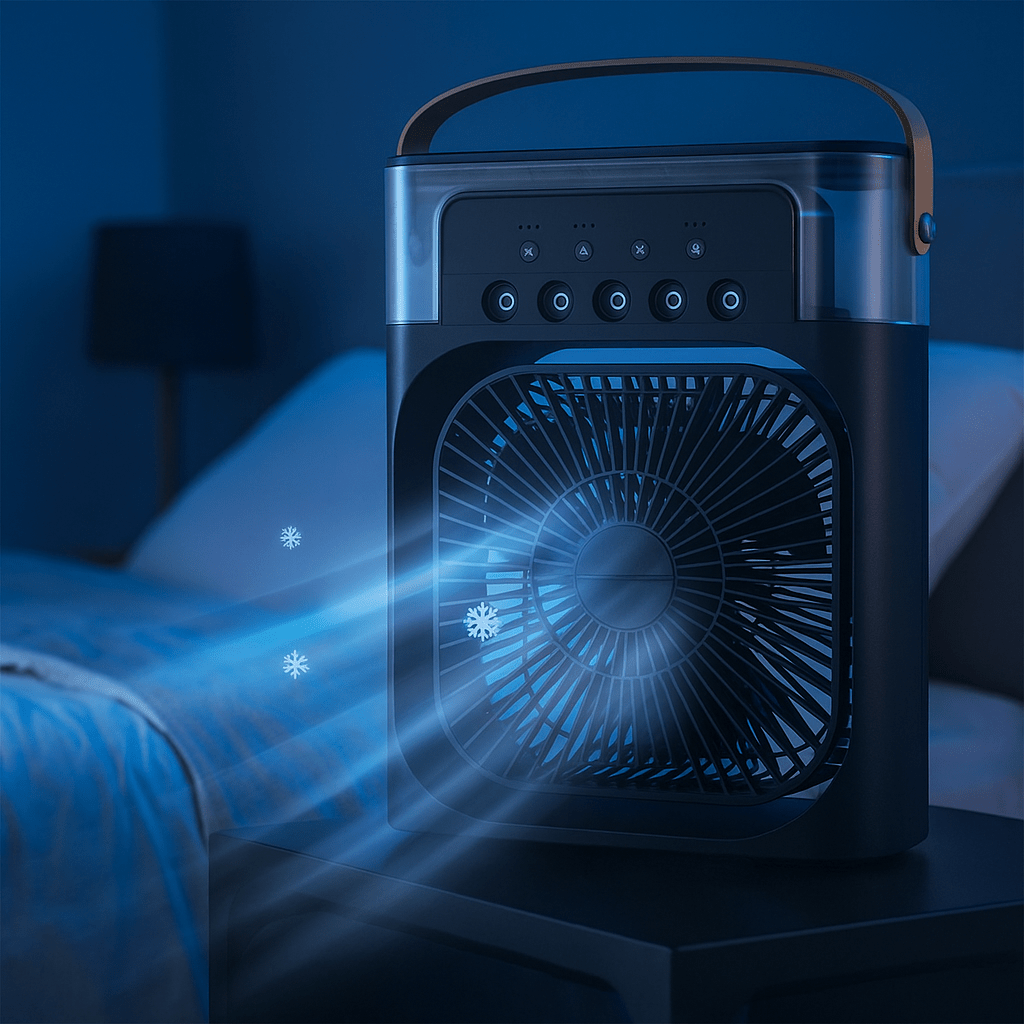 Portable Quiet 3-in-1 LED Cooling Fan | Skanto