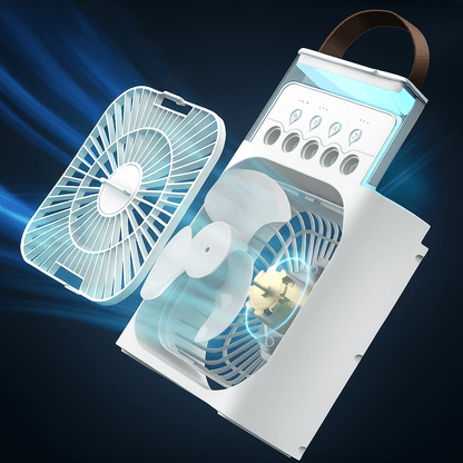 Portable Quiet 3-in-1 LED Cooling Fan | Skanto