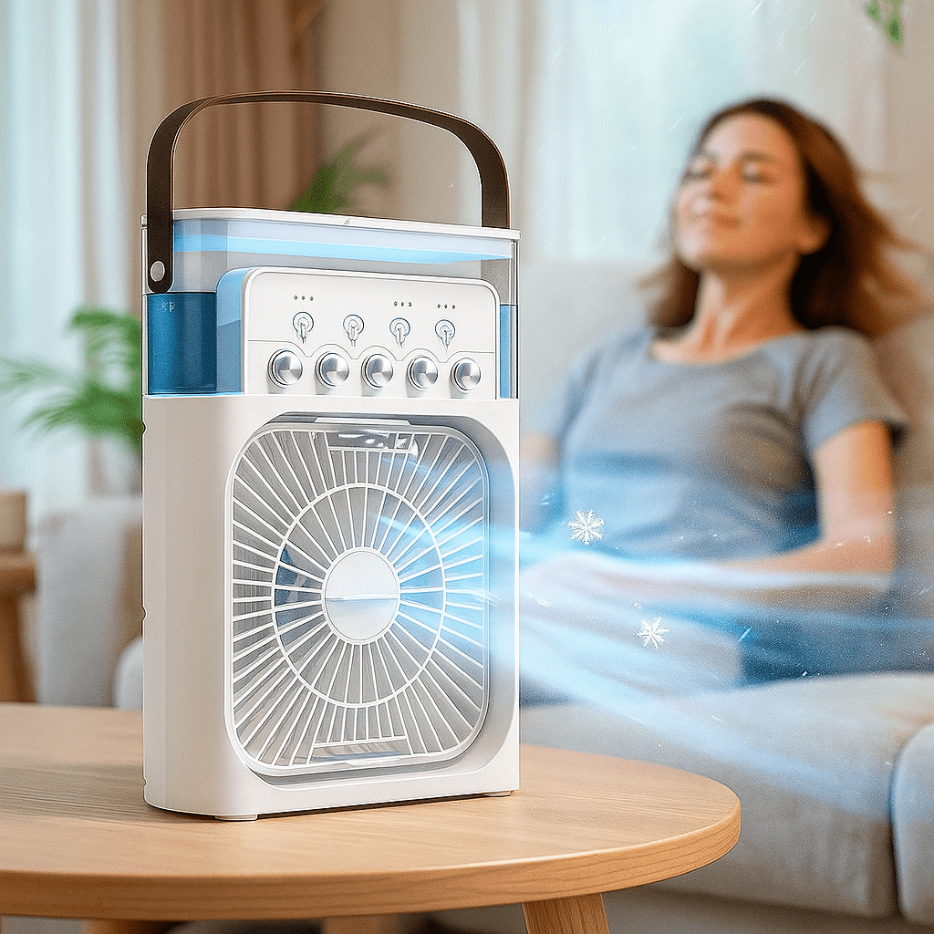 Portable Quiet 3-in-1 LED Cooling Fan | Skanto
