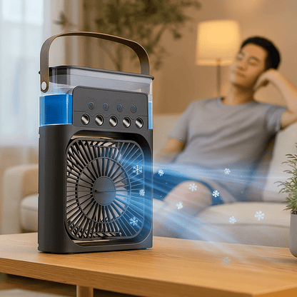 Portable Quiet 3-in-1 LED Cooling Fan | Skanto