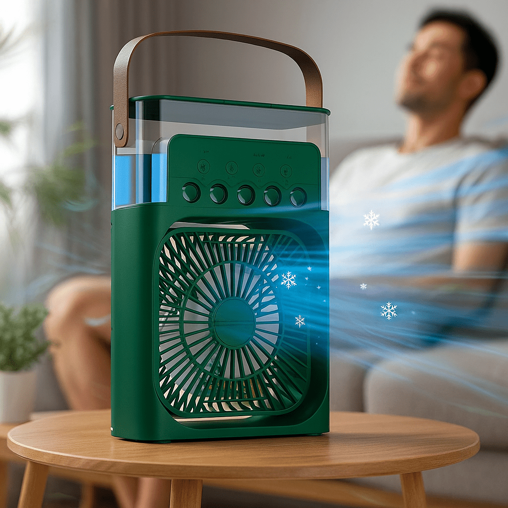 Portable Quiet 3-in-1 LED Cooling Fan | Skanto