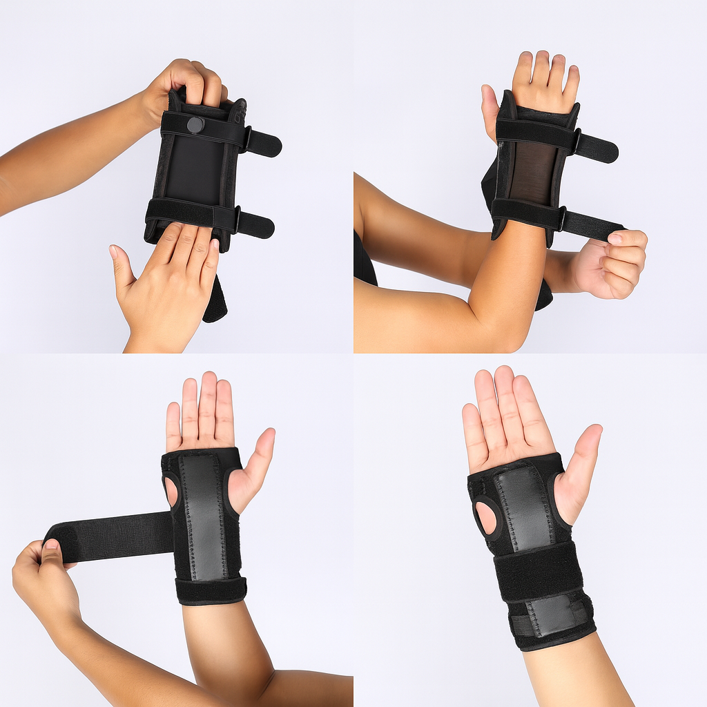 Carpal Tunnel Pain Relief – Adjustable Breathable Compression Mesh – Typing & Daily Use Skanto