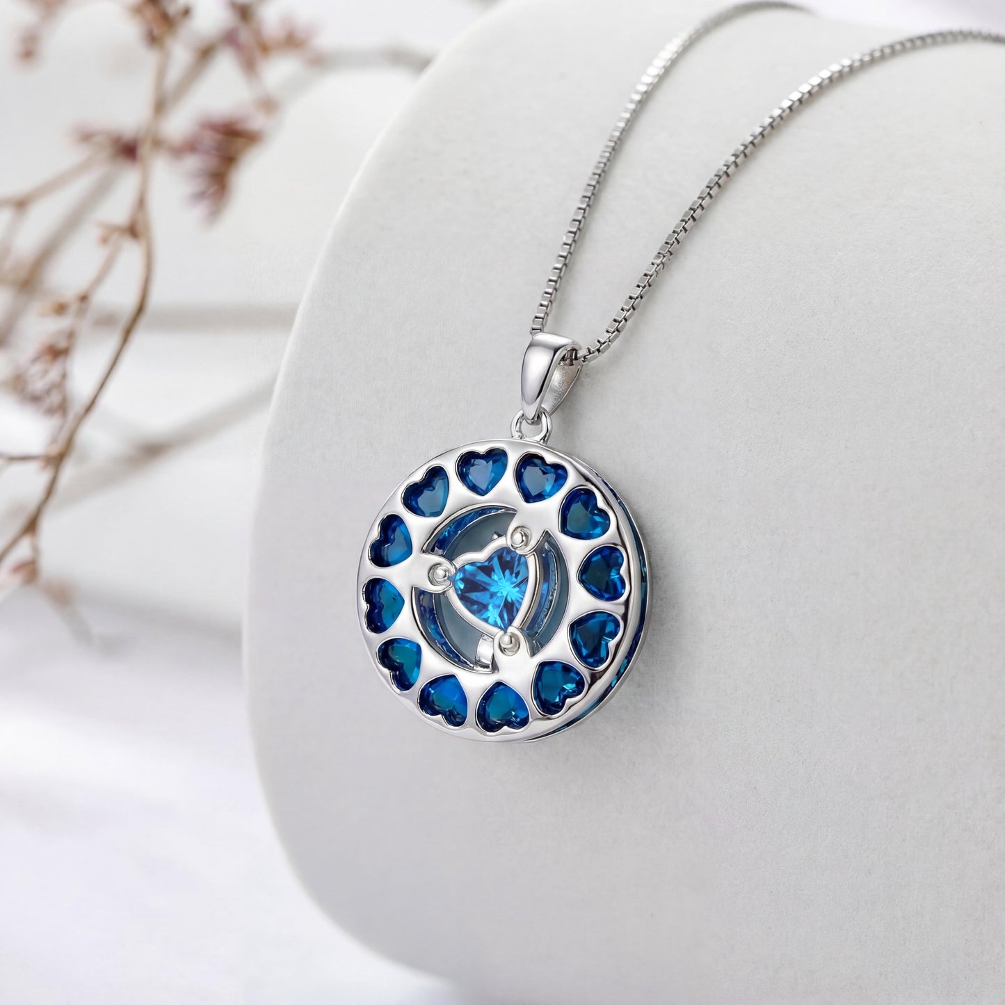 Skanto | Lunara | 18K Gold Plated Birthstone Necklace Moonstar Design