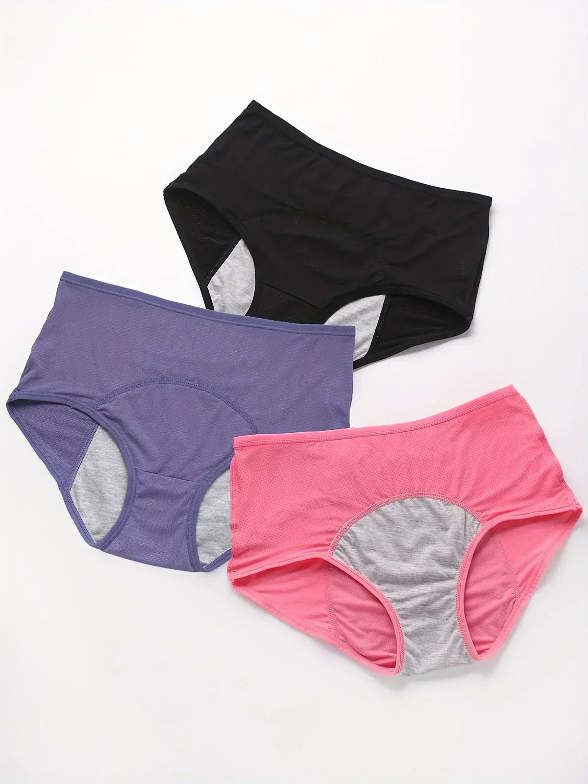Leak-proof protective pants with a high waist