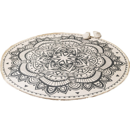 Frendorf | Round Boho Rug | Geometric Cotton Pattern
