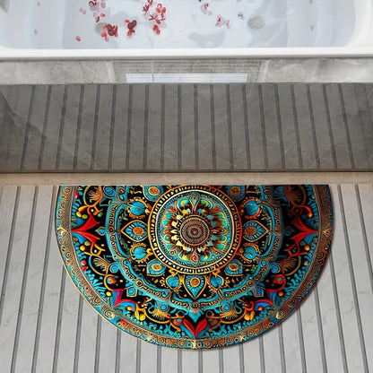 Half Moon Mandala Door Mat Kalsten