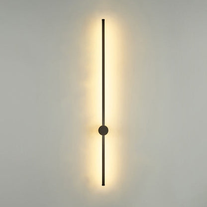 Slender Tubular Modern Metal Living Room LED Wall Light | Karnz