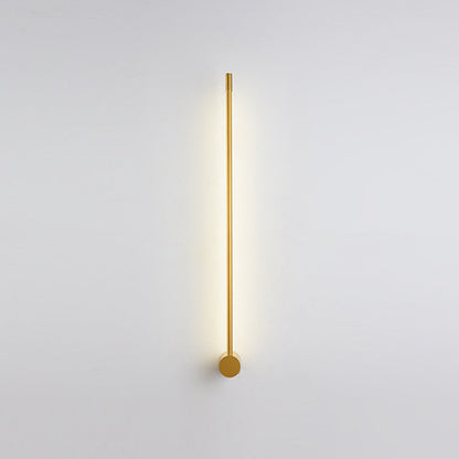 Slender Tubular Modern Metal Living Room LED Wall Light | Karnz