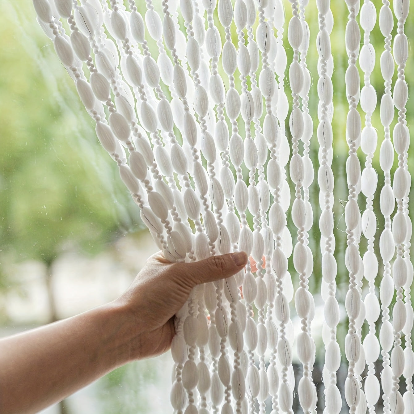 BohoDream Bed Canopy with Pearls for Bedroom or Play Area | Karnz