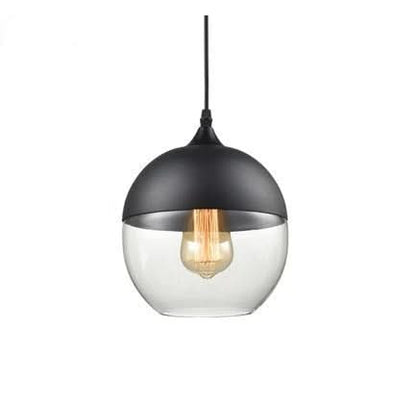 Skanto | Hand-Blown Glass & Wood Pendant Lamp Adjustable