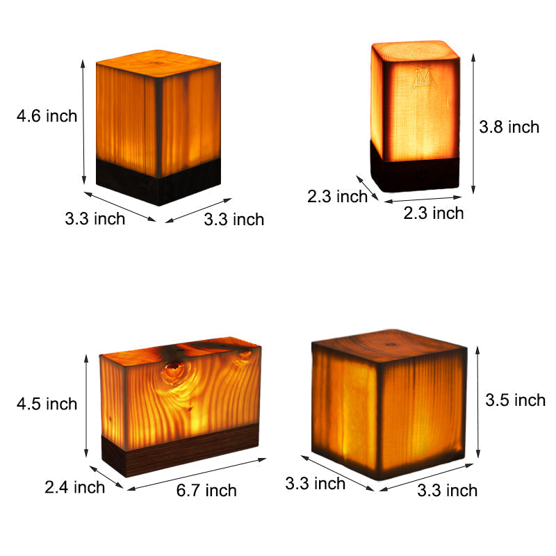 Wireless LED TaBowlifte Lamp with Touch Control | RechargeaBowlifte Battery | Wood Grain Design | AdjustaBowlifte Brightness | Bowlift