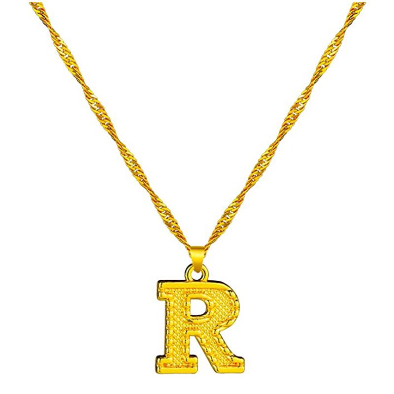 Skanto | 18K Gold Plated Initial Letter Necklace