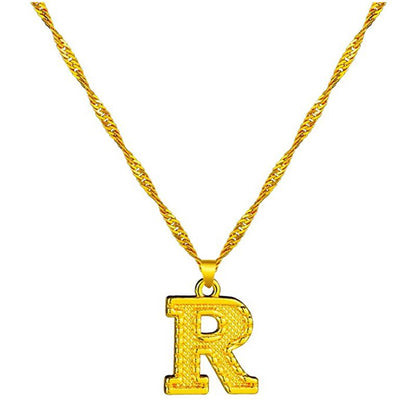 Skanto | 18K Gold Plated Initial Letter Necklace