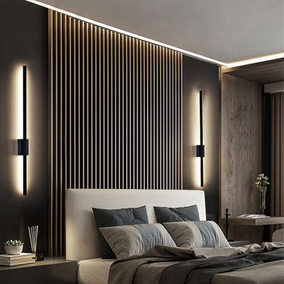 BowLift | Industrial Minimalist Long LED Iron Wall Lights for Contemporary Living Room Décor and Stylish Illumination