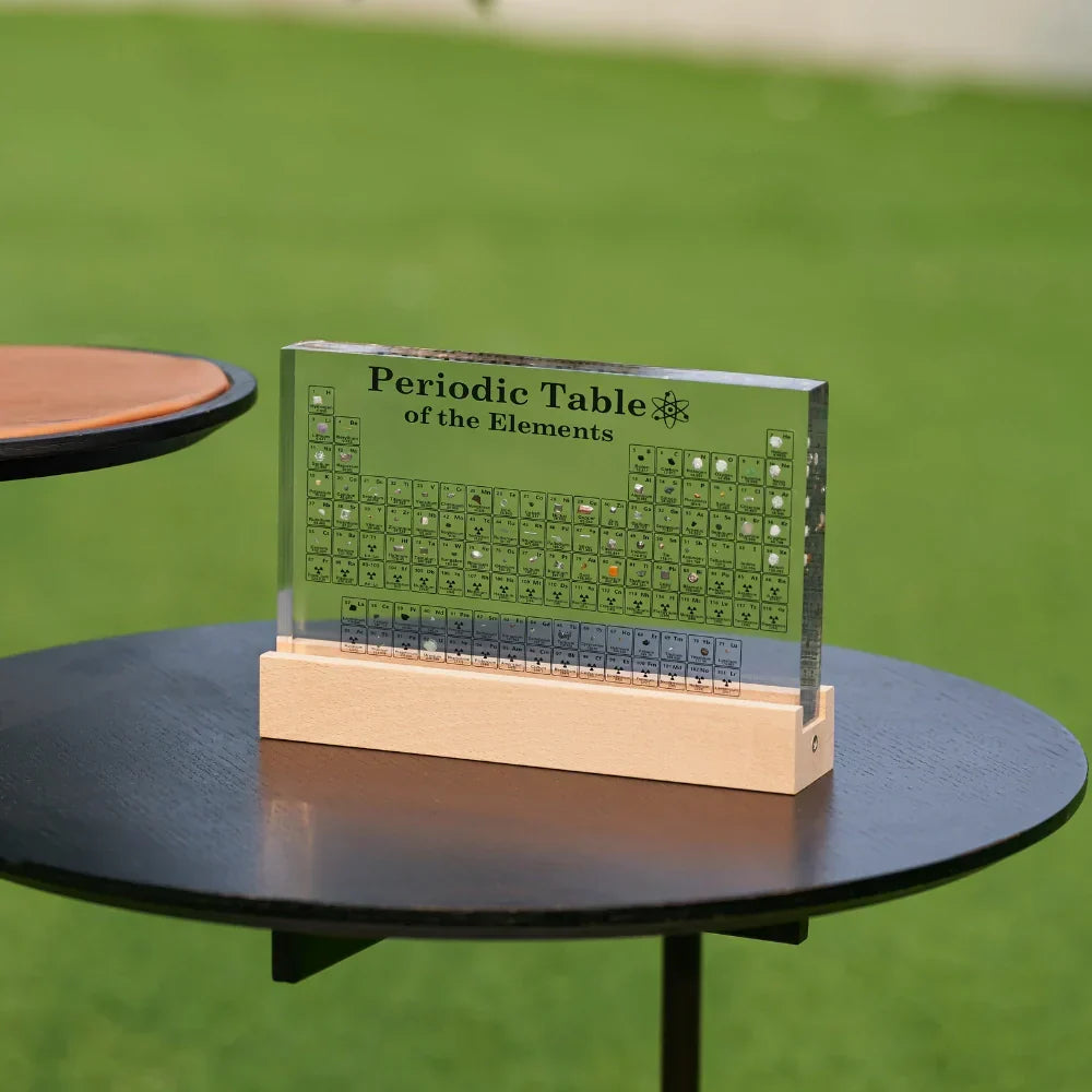 Illuminated periodic table with real elements - Elementa | Karnz