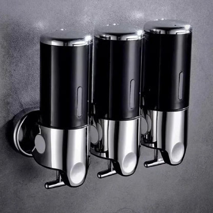 Wall Soap Dispenser | SudsStation Bathroom Organizer | Stainless Steel & ABS | 500 ml | Set of 1–3 Pieces