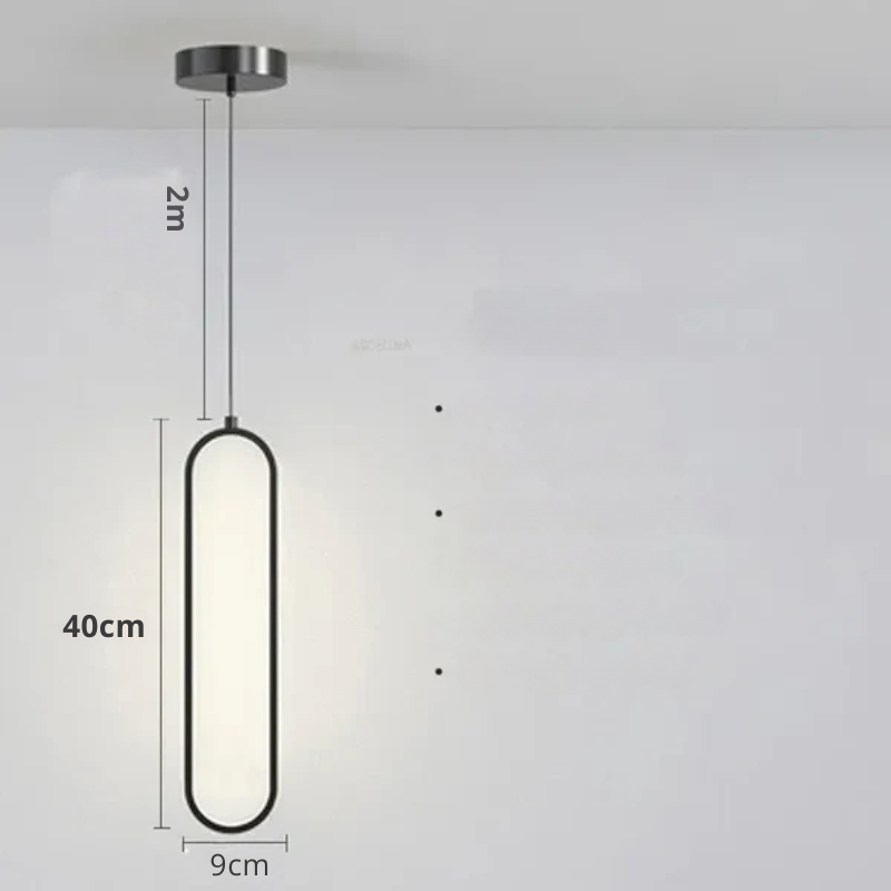 Modern minimalist LED pendant light – Sleek design lamp for bedroom and living room | Karnz