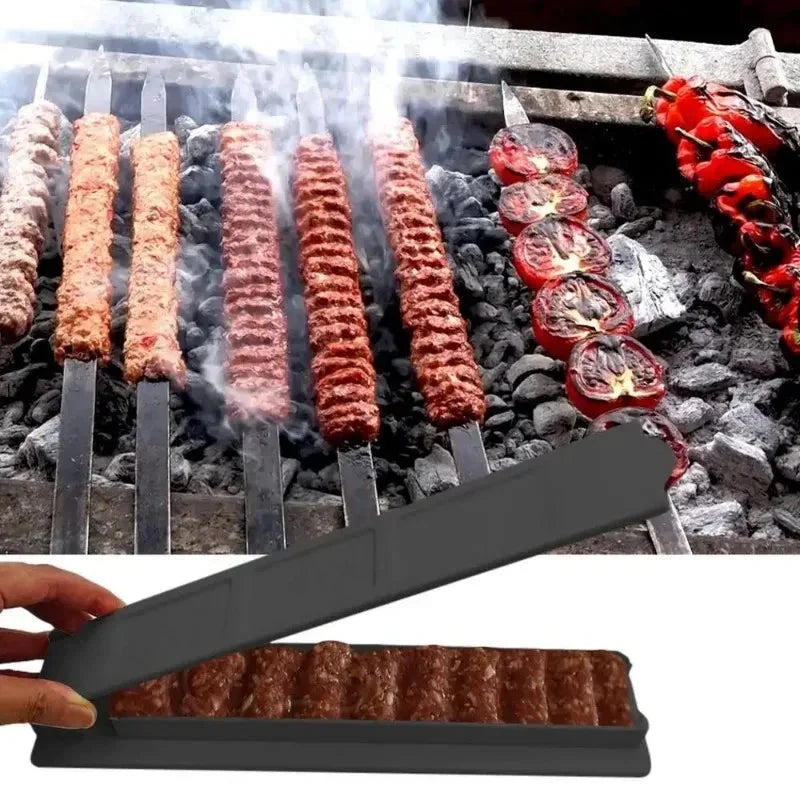 21 Inch Long Flat Stainless Steel Professional Grilling BBQ Skewer | Bowlift
