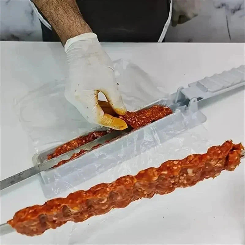 21 Inch Long Flat Stainless Steel Professional Grilling BBQ Skewer | Bowlift