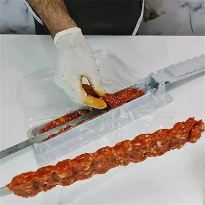 21 Inch Long Flat Stainless Steel Professional Grilling BBQ Skewer | Bowlift
