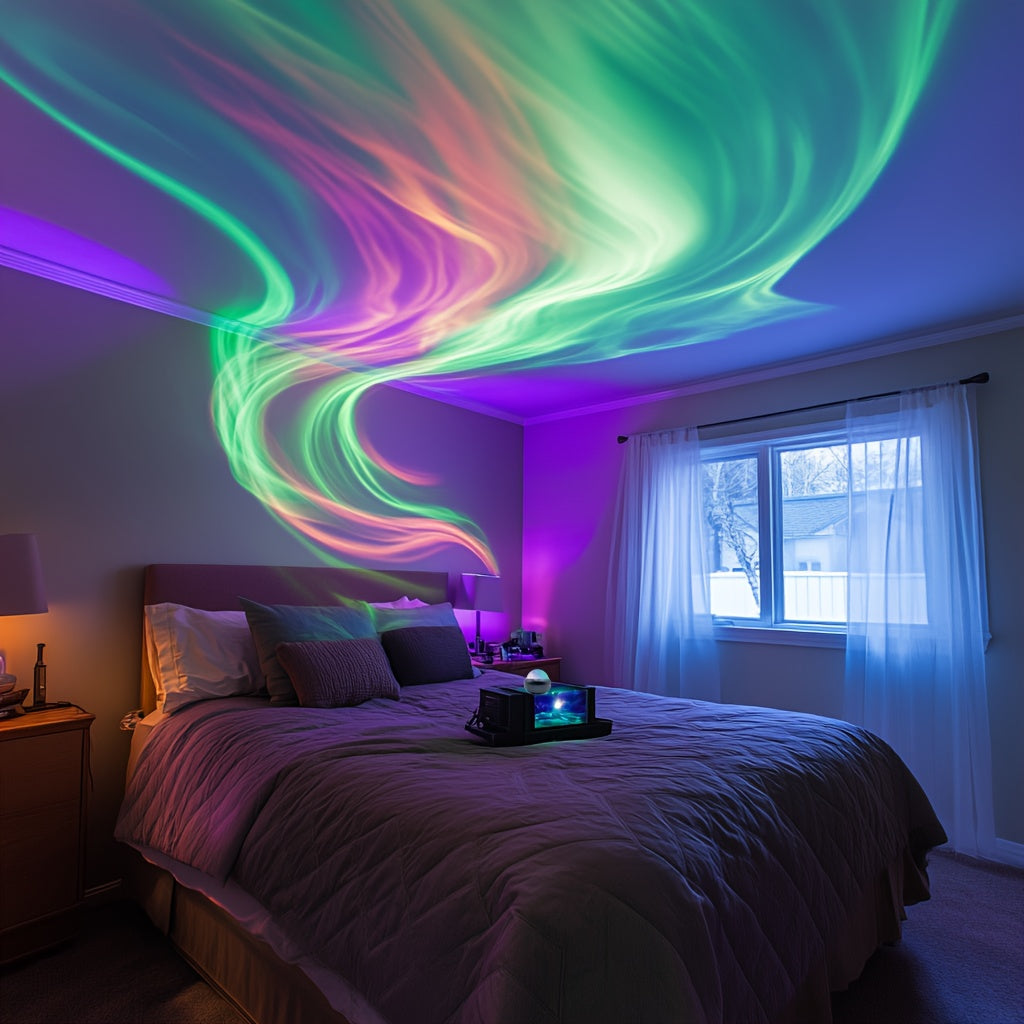 Sandsberg | Magical Light Show Projector – Enchanting, colorful starry sky effect