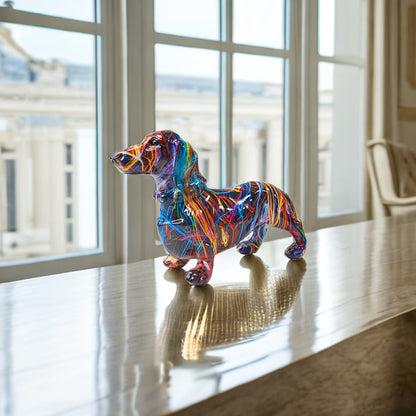 Skanto | Dachshund Glede – Colorful Dachshund Ornament for a Playful Touch at Home