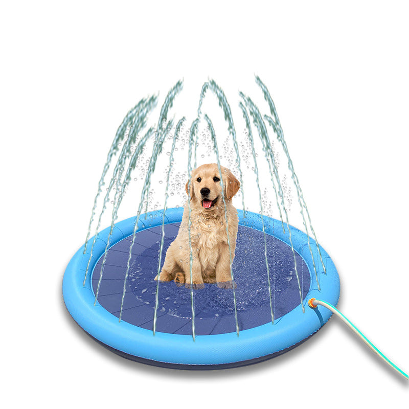 Dog Swimming Pool with Sprinkler System Skanto