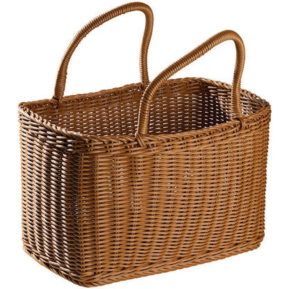 Unisex Hand-woven Shopping Basket with two Handles Brehn