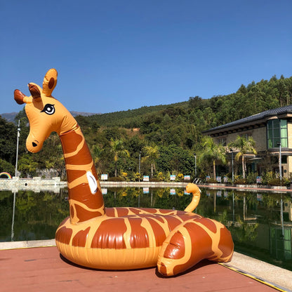 Unisex Inflatable Giraffe Pool Float Karnz